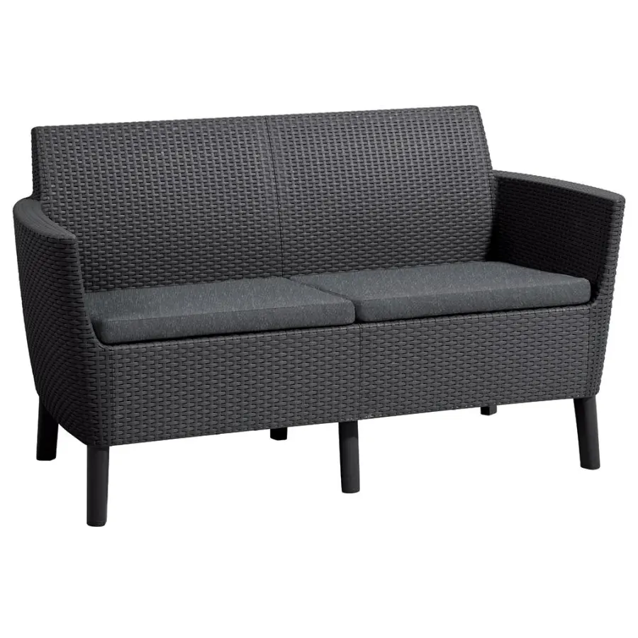 Диван Салемо 2-х местный (Salemo 2 Sofa), графит